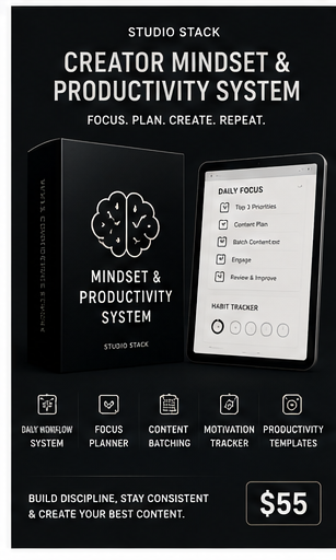 Creator Mindset & Productivity System