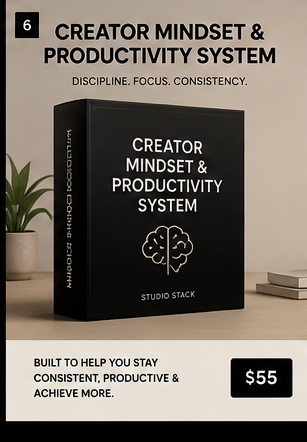 Creator Mindset & Productivity System